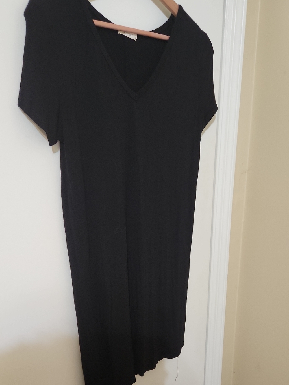 Olivia Rae Black Top with Crew Neck